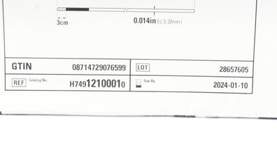 Boston Scientific 1210001 Guidewire w/Hydrophilic Coating 0.014inch x 300cm (x)